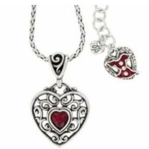 Brighton “Love Your Heart” Go Red Pendant Necklace